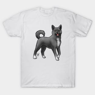 Dog - Korean Jindo - Black T-Shirt